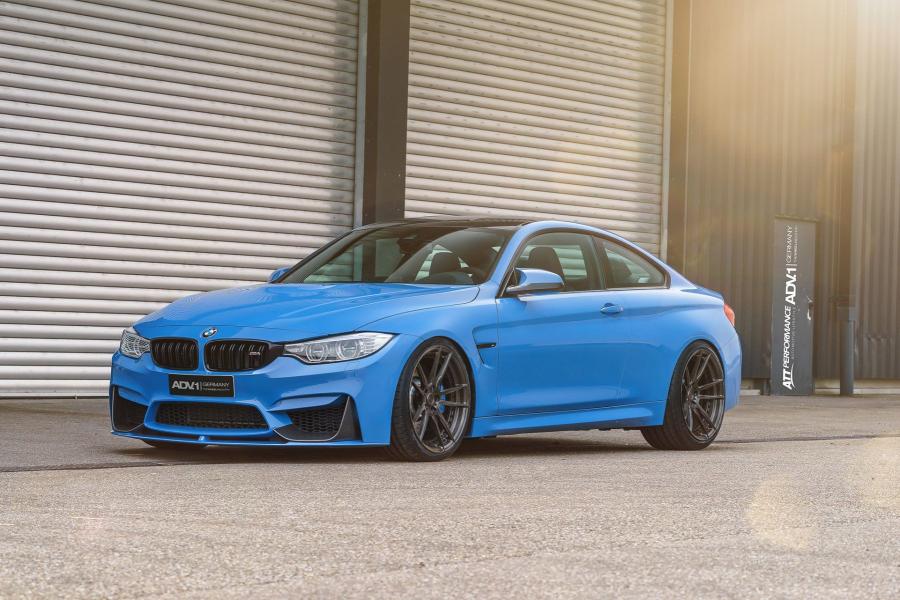 BMW M4 Coupe Yas Marina Blue by ATT-Tec Porformance on ADV.1 Wheels (ADV5.2 M.V2 CS) '2016